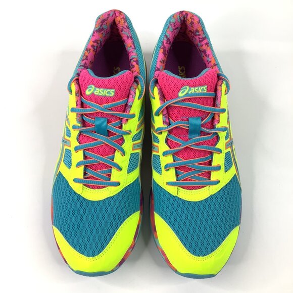 Asics Gel-Frantic 7 Women's Size 11 Running Shoes Neon Multicolor T3A6Q - Picture 5 of 13